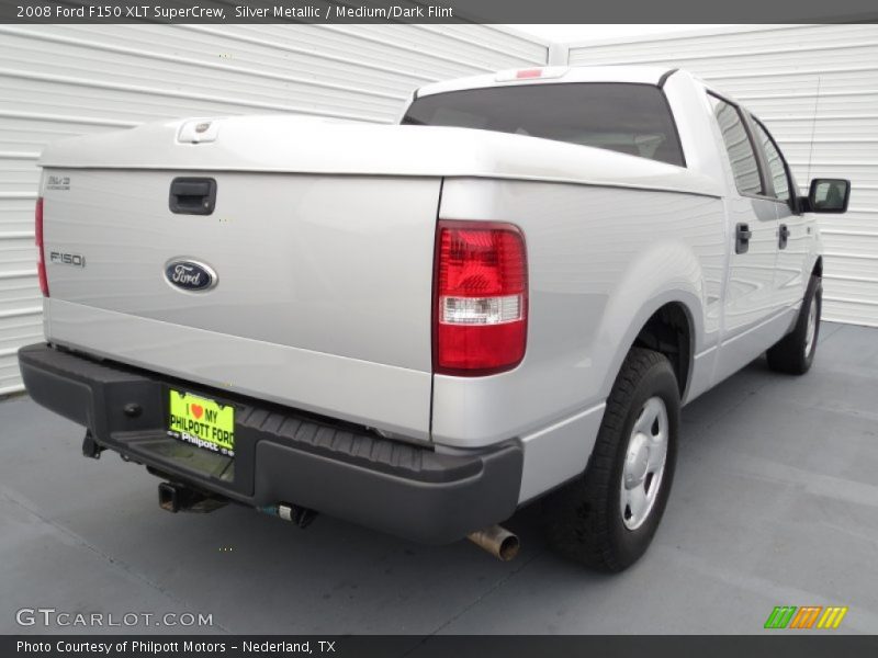 Silver Metallic / Medium/Dark Flint 2008 Ford F150 XLT SuperCrew