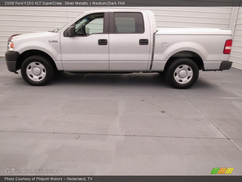 Silver Metallic / Medium/Dark Flint 2008 Ford F150 XLT SuperCrew