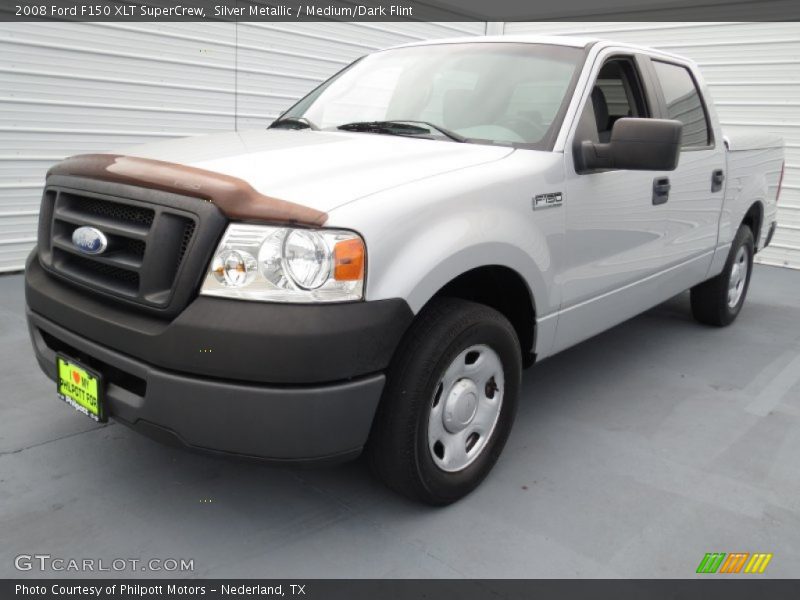 Silver Metallic / Medium/Dark Flint 2008 Ford F150 XLT SuperCrew
