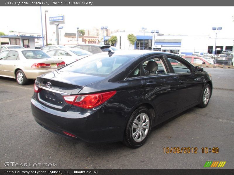 Pacific Blue Pearl / Gray 2012 Hyundai Sonata GLS