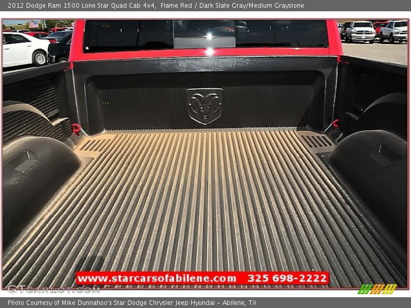 Flame Red / Dark Slate Gray/Medium Graystone 2012 Dodge Ram 1500 Lone Star Quad Cab 4x4