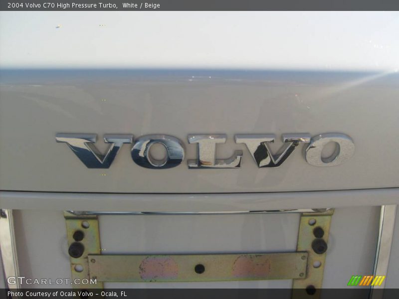 White / Beige 2004 Volvo C70 High Pressure Turbo