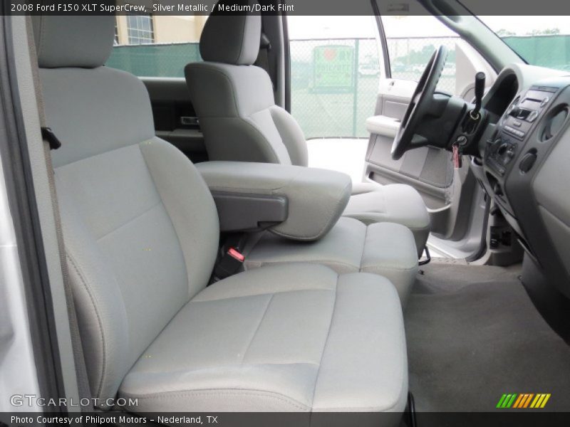 Silver Metallic / Medium/Dark Flint 2008 Ford F150 XLT SuperCrew