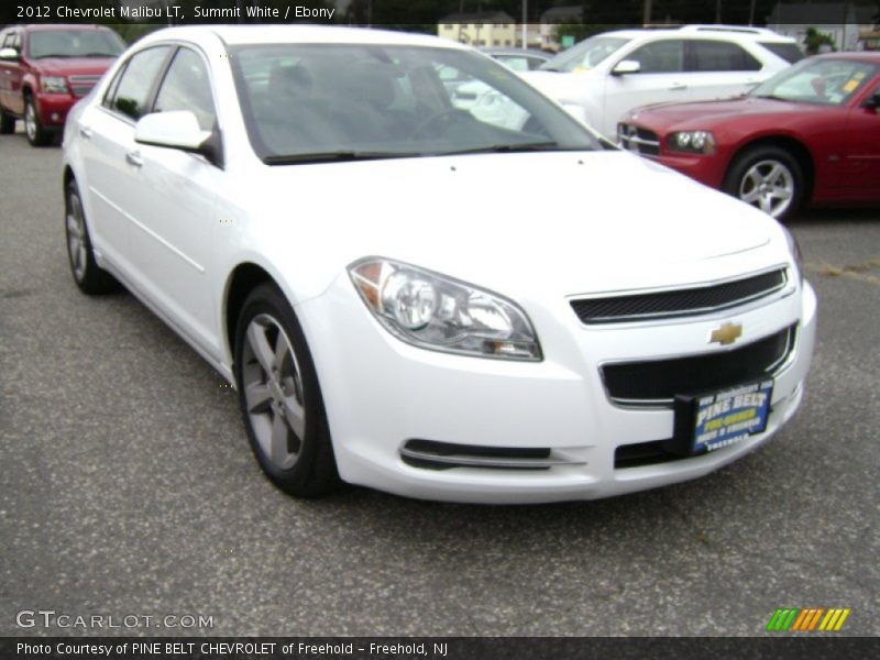 Summit White / Ebony 2012 Chevrolet Malibu LT