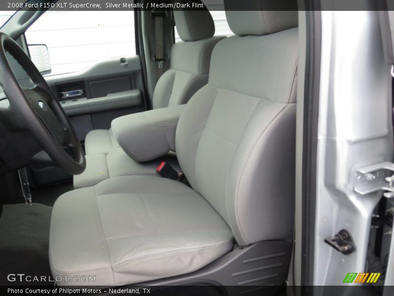 Silver Metallic / Medium/Dark Flint 2008 Ford F150 XLT SuperCrew