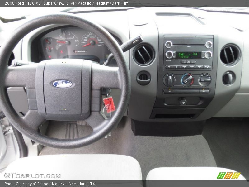 Silver Metallic / Medium/Dark Flint 2008 Ford F150 XLT SuperCrew