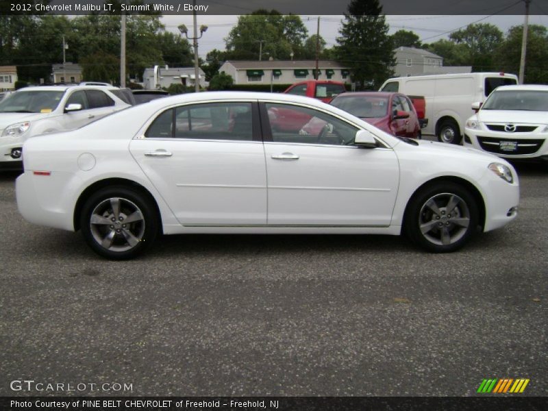 Summit White / Ebony 2012 Chevrolet Malibu LT