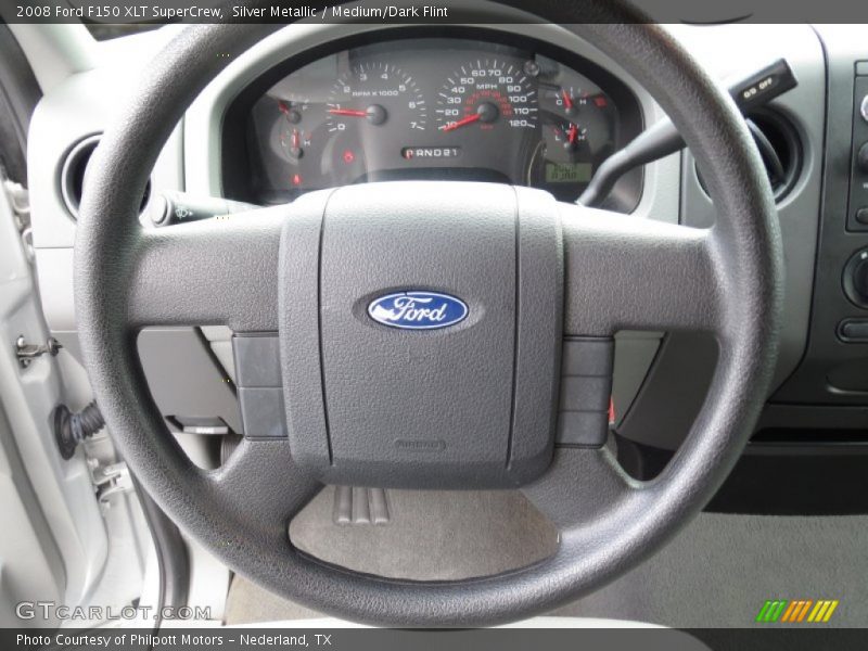 Silver Metallic / Medium/Dark Flint 2008 Ford F150 XLT SuperCrew