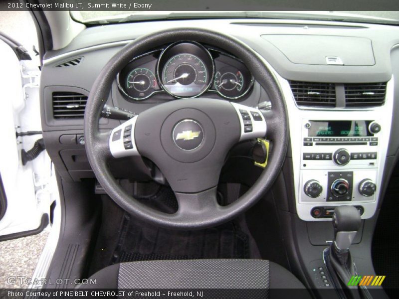 Summit White / Ebony 2012 Chevrolet Malibu LT