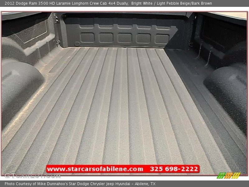 Bright White / Light Pebble Beige/Bark Brown 2012 Dodge Ram 3500 HD Laramie Longhorn Crew Cab 4x4 Dually
