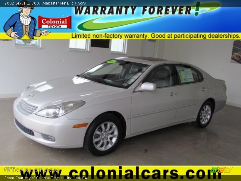 Alabaster Metallic / Ivory 2002 Lexus ES 300