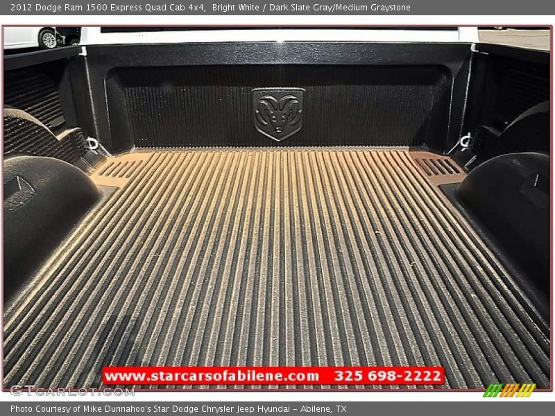 Bright White / Dark Slate Gray/Medium Graystone 2012 Dodge Ram 1500 Express Quad Cab 4x4