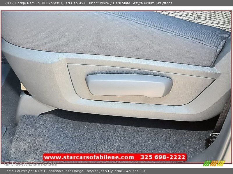 Bright White / Dark Slate Gray/Medium Graystone 2012 Dodge Ram 1500 Express Quad Cab 4x4