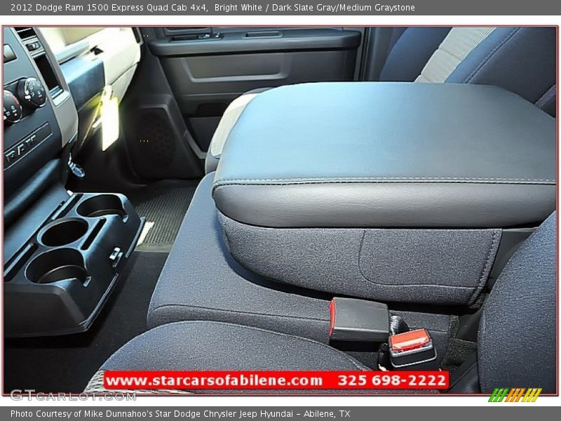 Bright White / Dark Slate Gray/Medium Graystone 2012 Dodge Ram 1500 Express Quad Cab 4x4