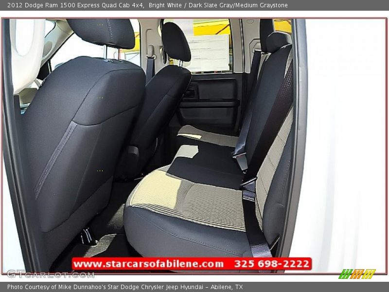 Bright White / Dark Slate Gray/Medium Graystone 2012 Dodge Ram 1500 Express Quad Cab 4x4