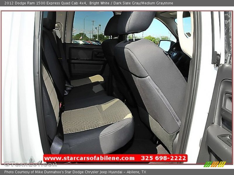 Bright White / Dark Slate Gray/Medium Graystone 2012 Dodge Ram 1500 Express Quad Cab 4x4