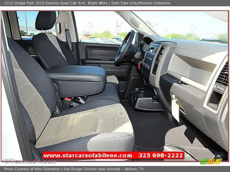 Bright White / Dark Slate Gray/Medium Graystone 2012 Dodge Ram 1500 Express Quad Cab 4x4