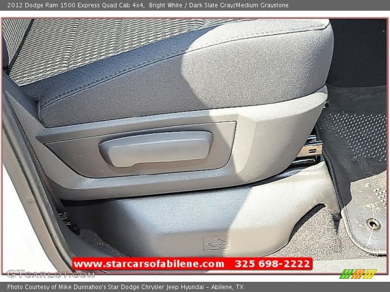 Bright White / Dark Slate Gray/Medium Graystone 2012 Dodge Ram 1500 Express Quad Cab 4x4