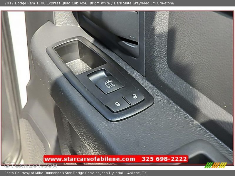 Bright White / Dark Slate Gray/Medium Graystone 2012 Dodge Ram 1500 Express Quad Cab 4x4