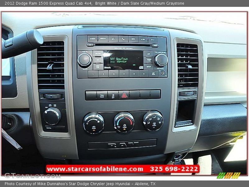 Bright White / Dark Slate Gray/Medium Graystone 2012 Dodge Ram 1500 Express Quad Cab 4x4