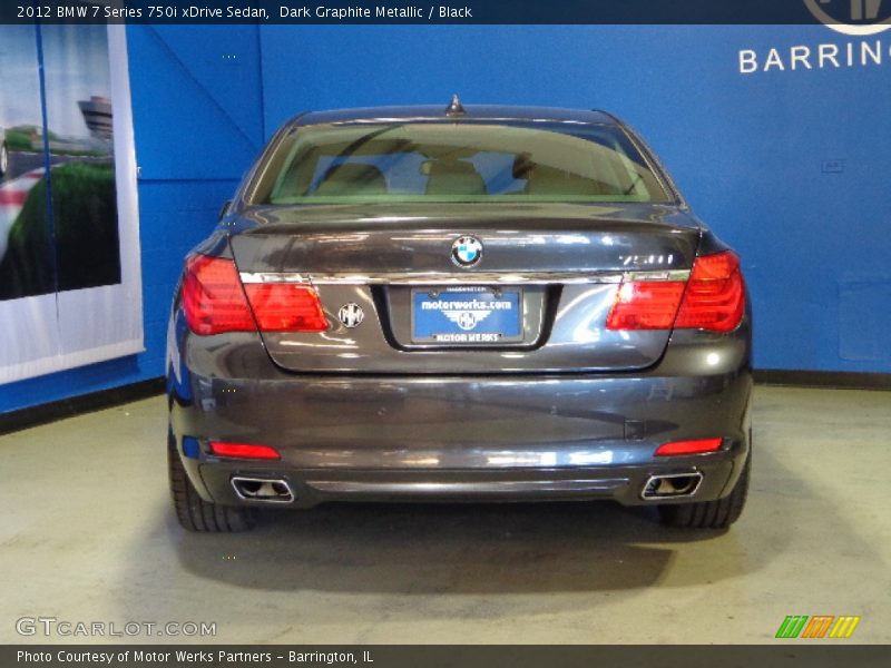 Dark Graphite Metallic / Black 2012 BMW 7 Series 750i xDrive Sedan
