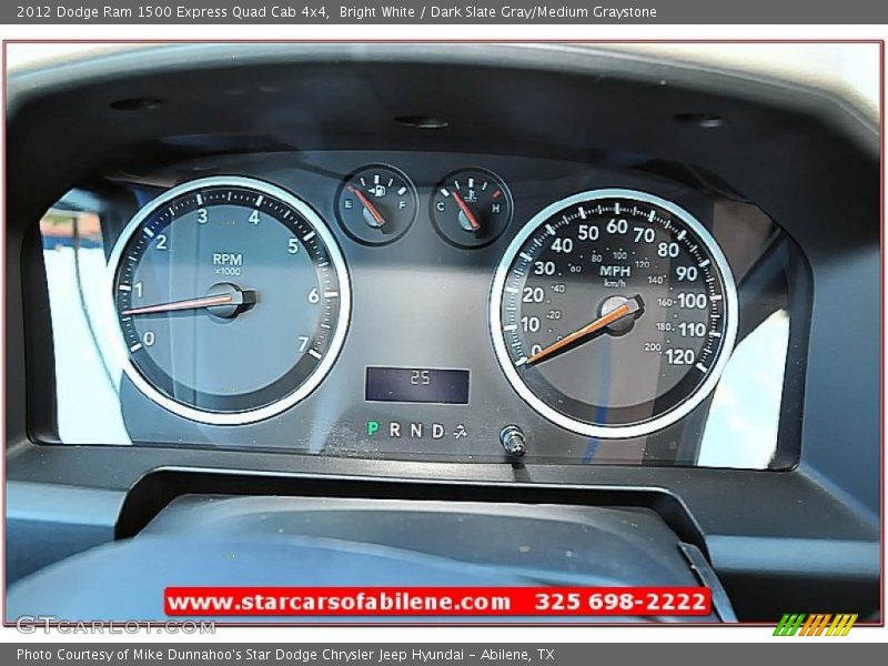 Bright White / Dark Slate Gray/Medium Graystone 2012 Dodge Ram 1500 Express Quad Cab 4x4