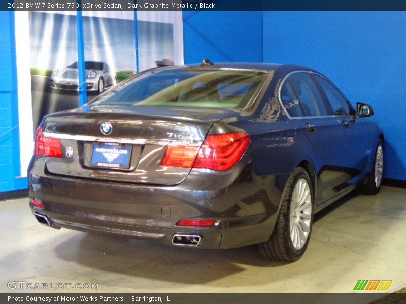 Dark Graphite Metallic / Black 2012 BMW 7 Series 750i xDrive Sedan