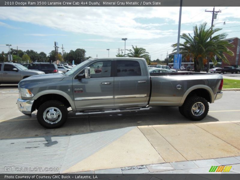 Mineral Gray Metallic / Dark Slate 2010 Dodge Ram 3500 Laramie Crew Cab 4x4 Dually