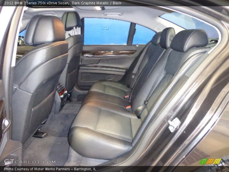 Dark Graphite Metallic / Black 2012 BMW 7 Series 750i xDrive Sedan