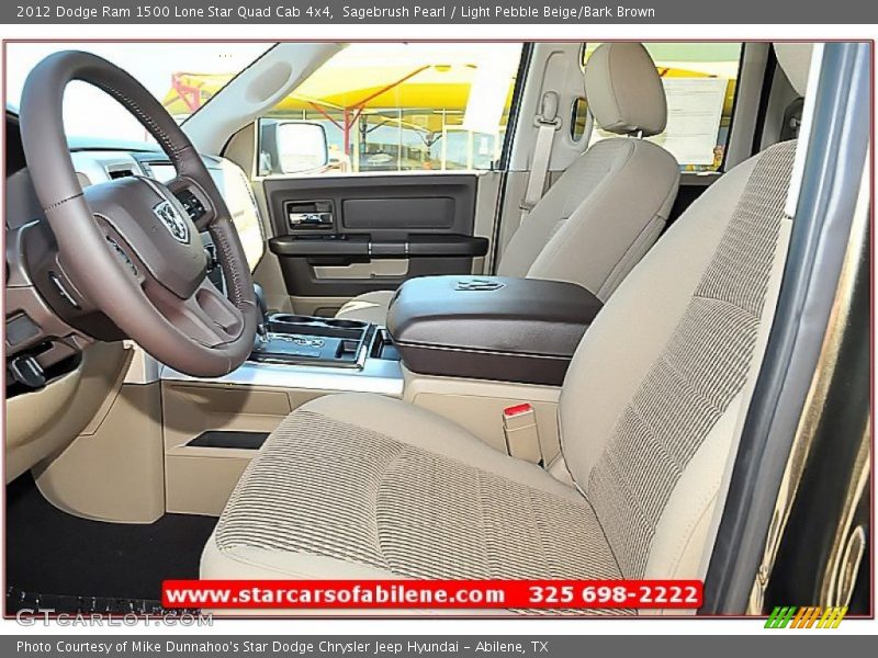 Sagebrush Pearl / Light Pebble Beige/Bark Brown 2012 Dodge Ram 1500 Lone Star Quad Cab 4x4