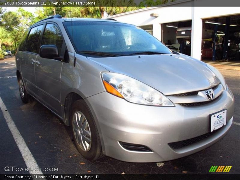 Silver Shadow Pearl / Stone 2008 Toyota Sienna CE