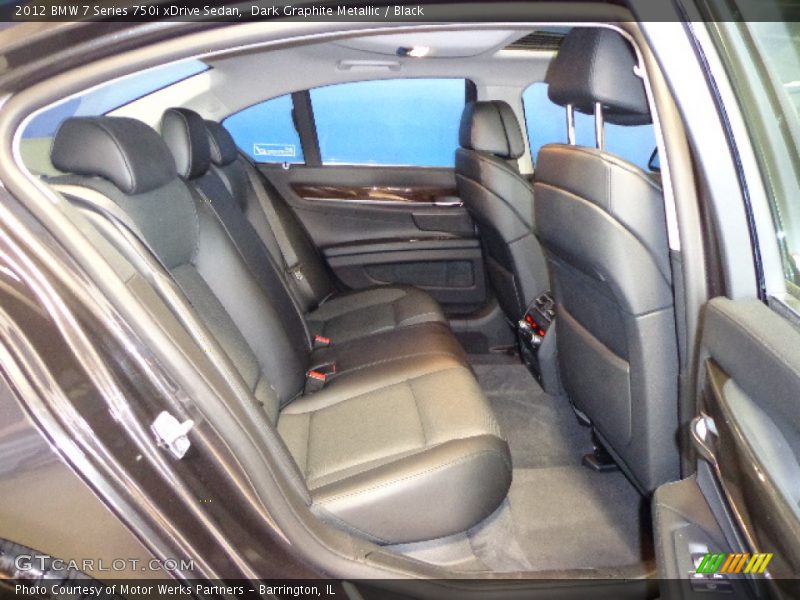 Dark Graphite Metallic / Black 2012 BMW 7 Series 750i xDrive Sedan