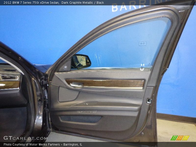 Dark Graphite Metallic / Black 2012 BMW 7 Series 750i xDrive Sedan