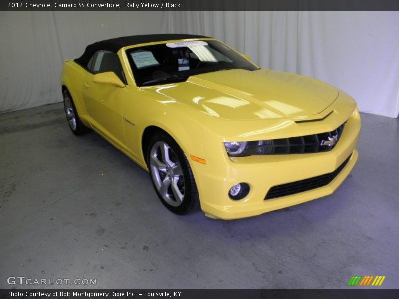 Rally Yellow / Black 2012 Chevrolet Camaro SS Convertible