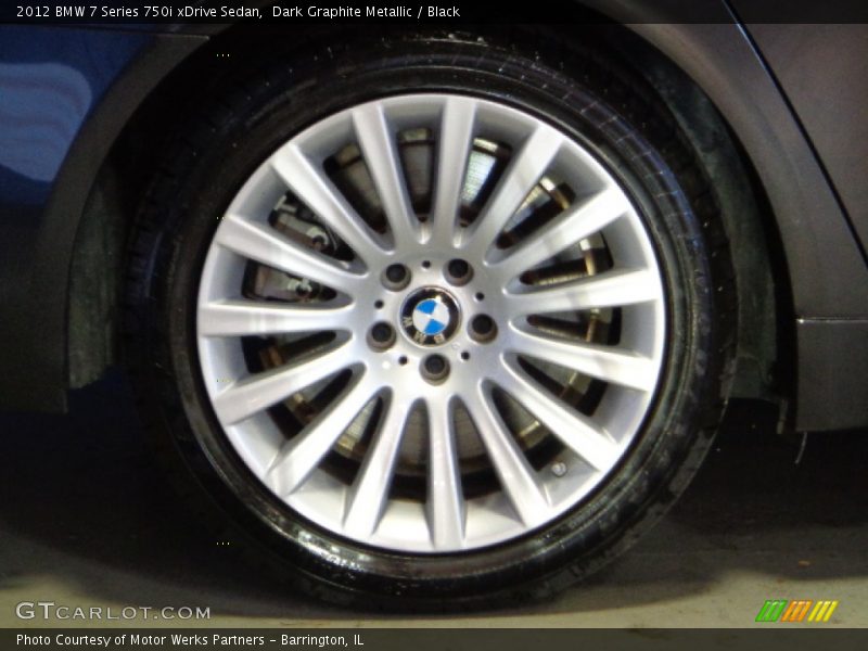 Dark Graphite Metallic / Black 2012 BMW 7 Series 750i xDrive Sedan