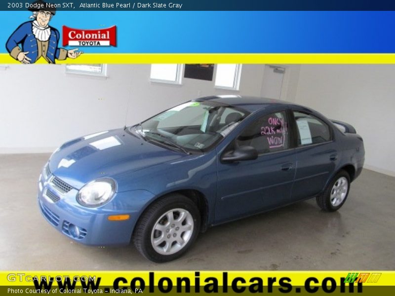 Atlantic Blue Pearl / Dark Slate Gray 2003 Dodge Neon SXT