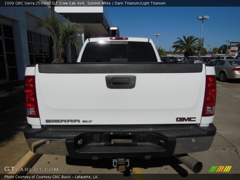 Summit White / Dark Titanium/Light Titanium 2009 GMC Sierra 2500HD SLT Crew Cab 4x4
