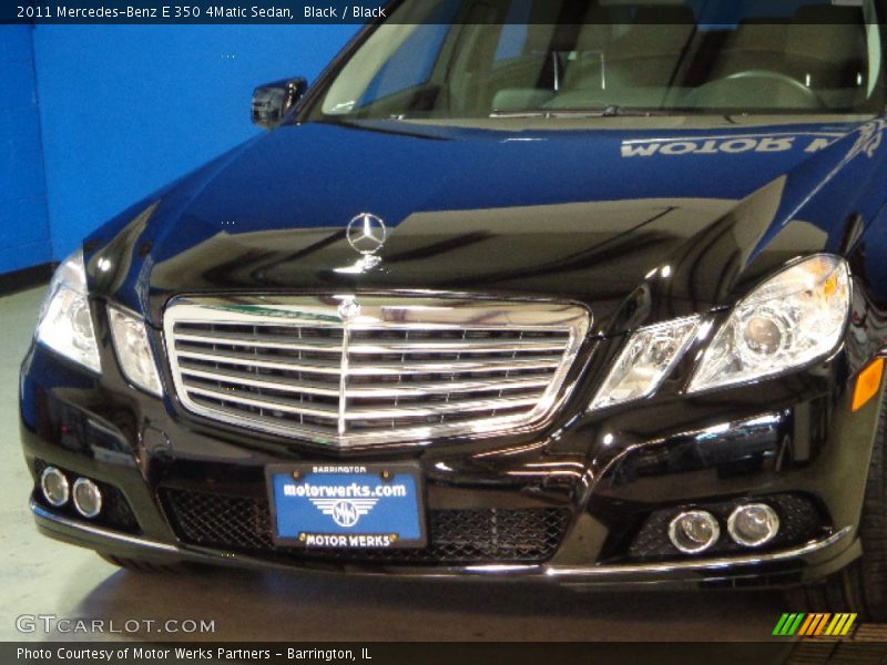 Black / Black 2011 Mercedes-Benz E 350 4Matic Sedan
