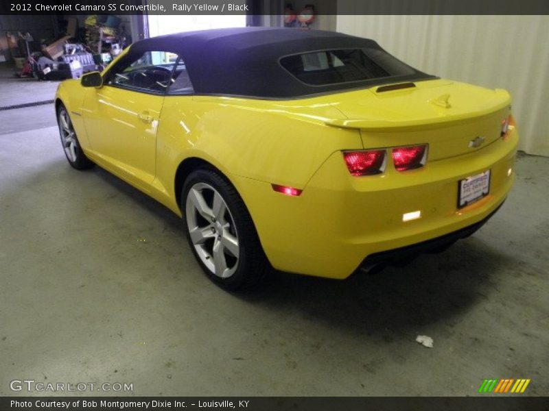 Rally Yellow / Black 2012 Chevrolet Camaro SS Convertible