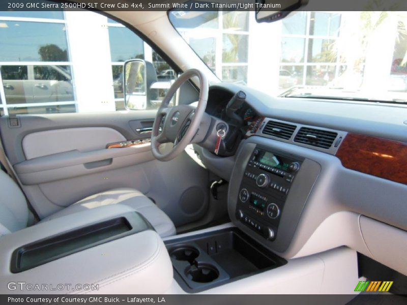 Summit White / Dark Titanium/Light Titanium 2009 GMC Sierra 2500HD SLT Crew Cab 4x4