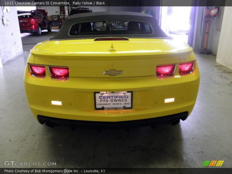 Rally Yellow / Black 2012 Chevrolet Camaro SS Convertible