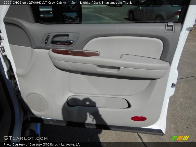 Summit White / Dark Titanium/Light Titanium 2009 GMC Sierra 2500HD SLT Crew Cab 4x4