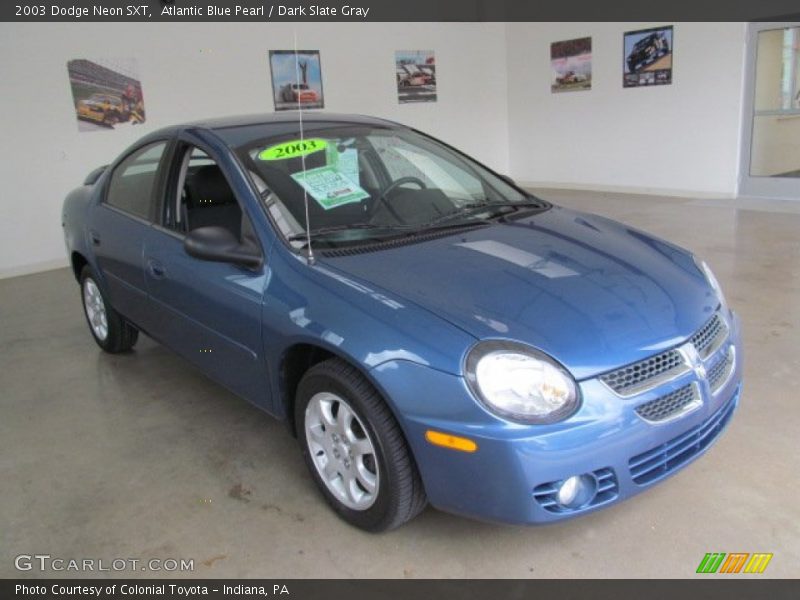Atlantic Blue Pearl / Dark Slate Gray 2003 Dodge Neon SXT