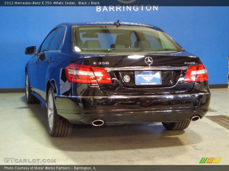 Black / Black 2011 Mercedes-Benz E 350 4Matic Sedan