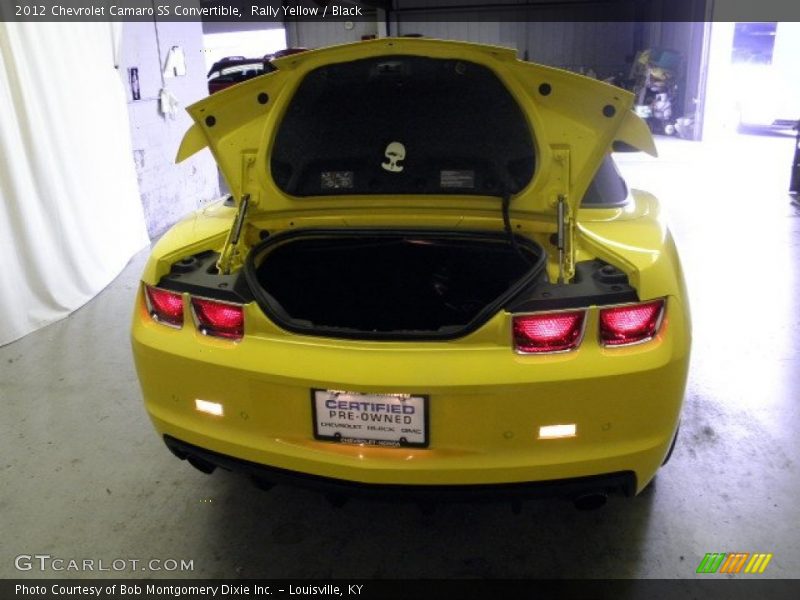 Rally Yellow / Black 2012 Chevrolet Camaro SS Convertible
