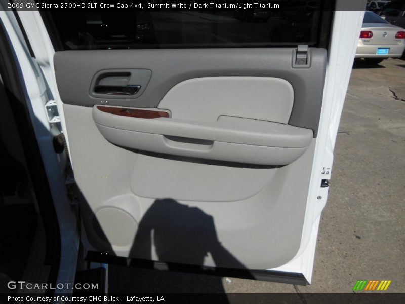 Summit White / Dark Titanium/Light Titanium 2009 GMC Sierra 2500HD SLT Crew Cab 4x4
