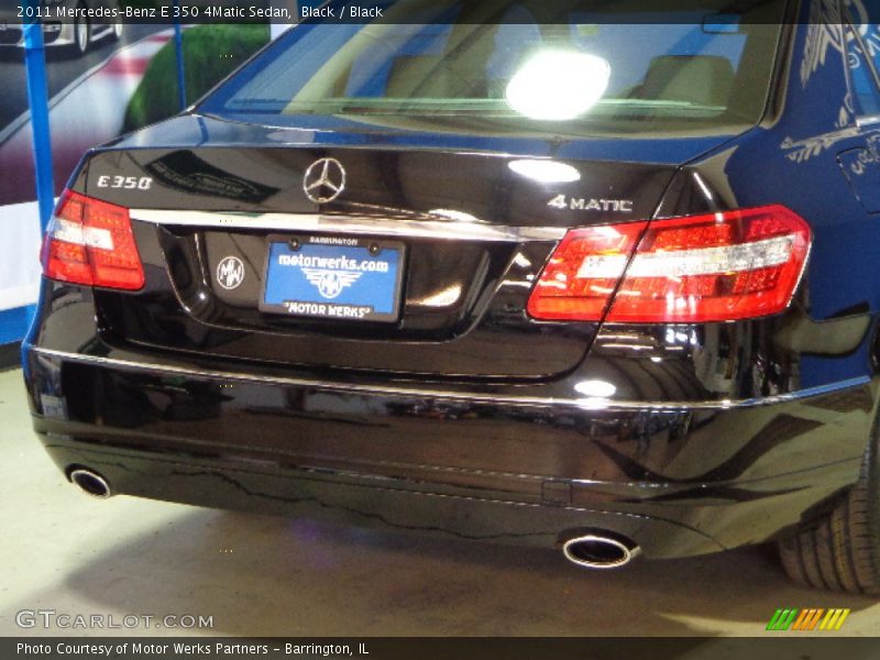 Black / Black 2011 Mercedes-Benz E 350 4Matic Sedan