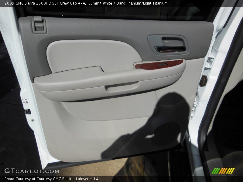 Summit White / Dark Titanium/Light Titanium 2009 GMC Sierra 2500HD SLT Crew Cab 4x4