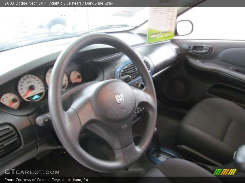 Atlantic Blue Pearl / Dark Slate Gray 2003 Dodge Neon SXT