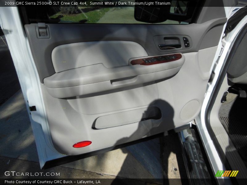 Summit White / Dark Titanium/Light Titanium 2009 GMC Sierra 2500HD SLT Crew Cab 4x4